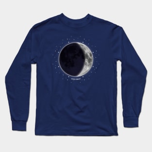 Waxing Crescent - Moon Phases Long Sleeve T-Shirt